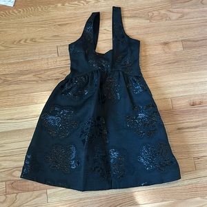 Anthropologie black mini dress